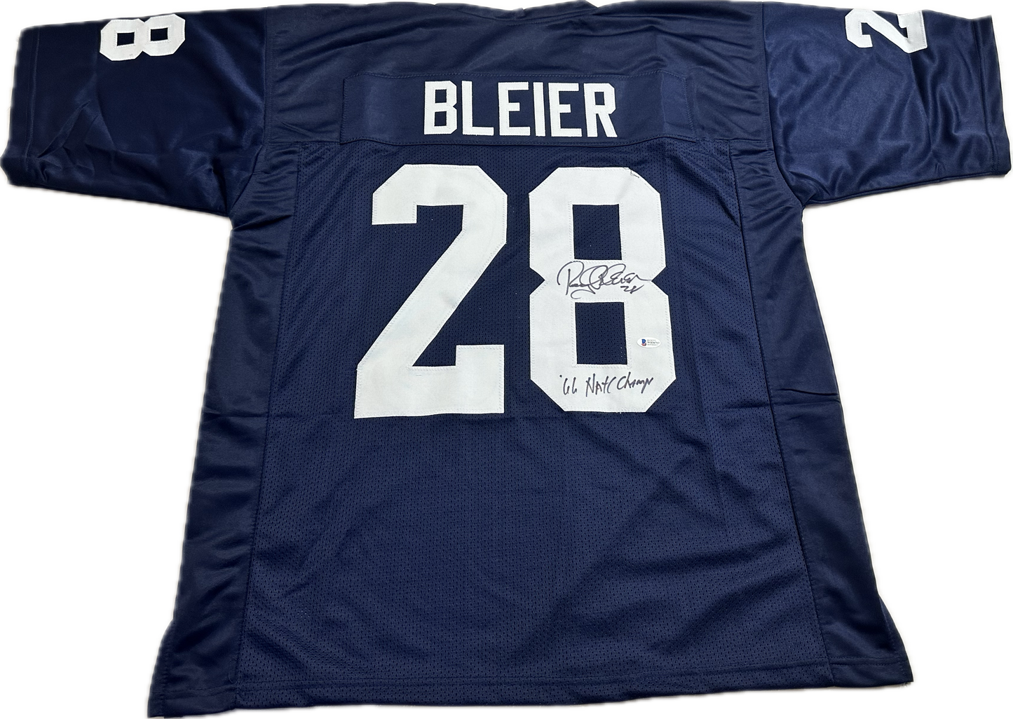 Rocky Bleier Custom Autographed Football Jersey (Beckett)