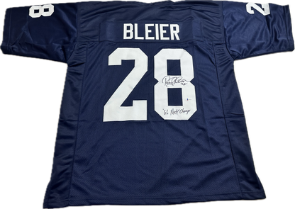 Rocky Bleier Custom Autographed Football Jersey (Beckett)