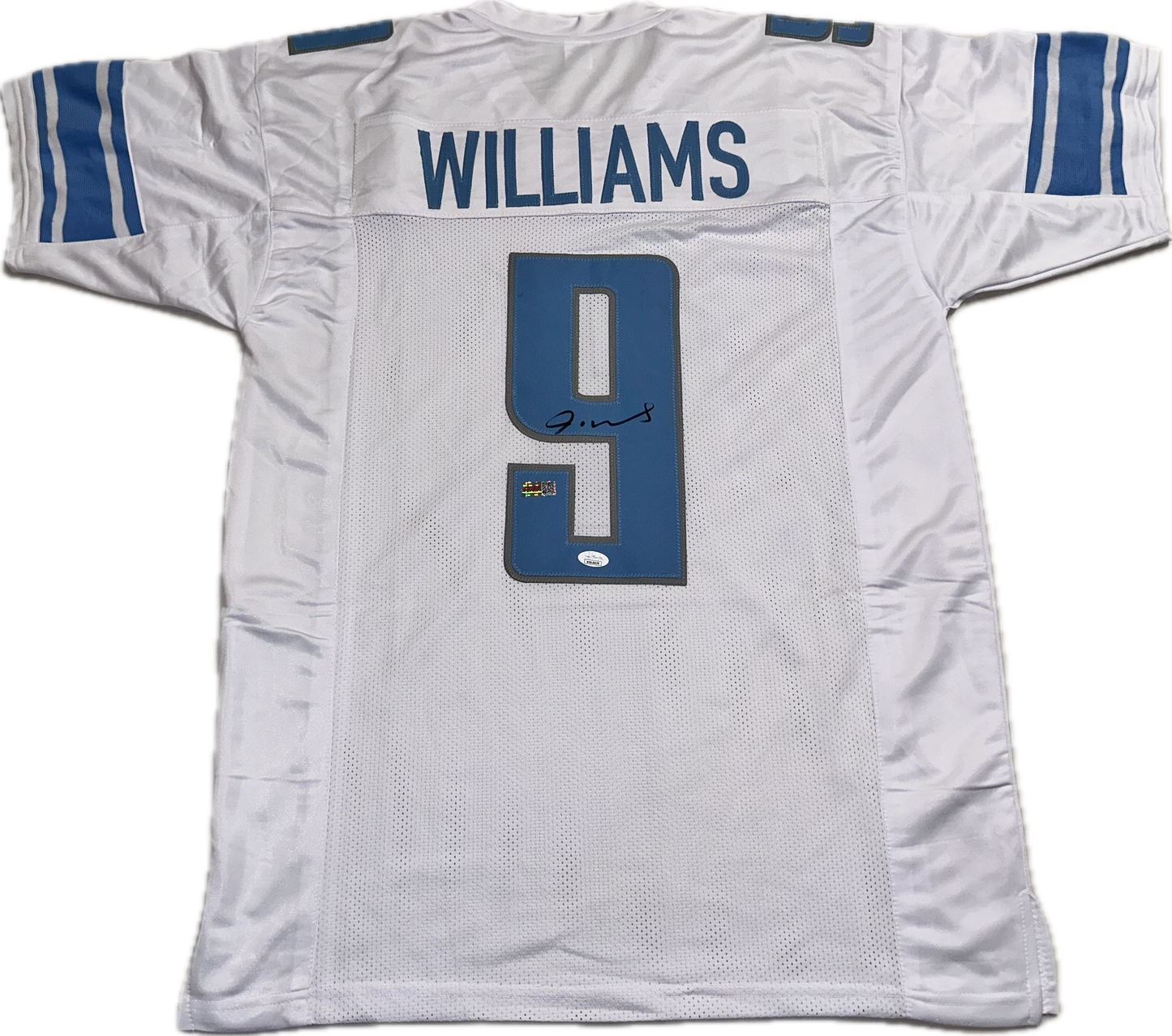 Jameson Williams Custom Detriot Autographed Football Jersey (PIA/JSA)