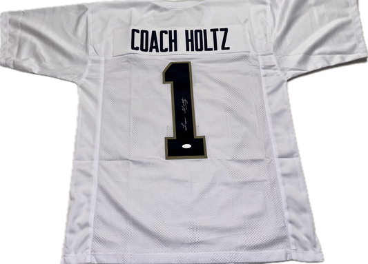 Lou Holtz Custom Autographed Football Jersey (JSA)