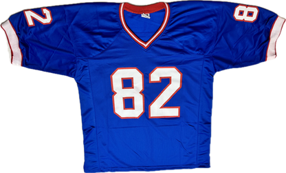 Don Beebe Custom Buffalo Autographed Football Jersey (JSA)