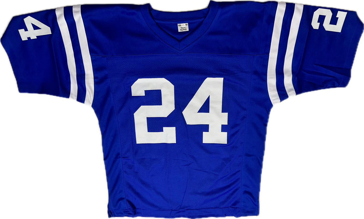 Lenny Moore Custom Indianapolis Autographed Football Jersey (JSA)