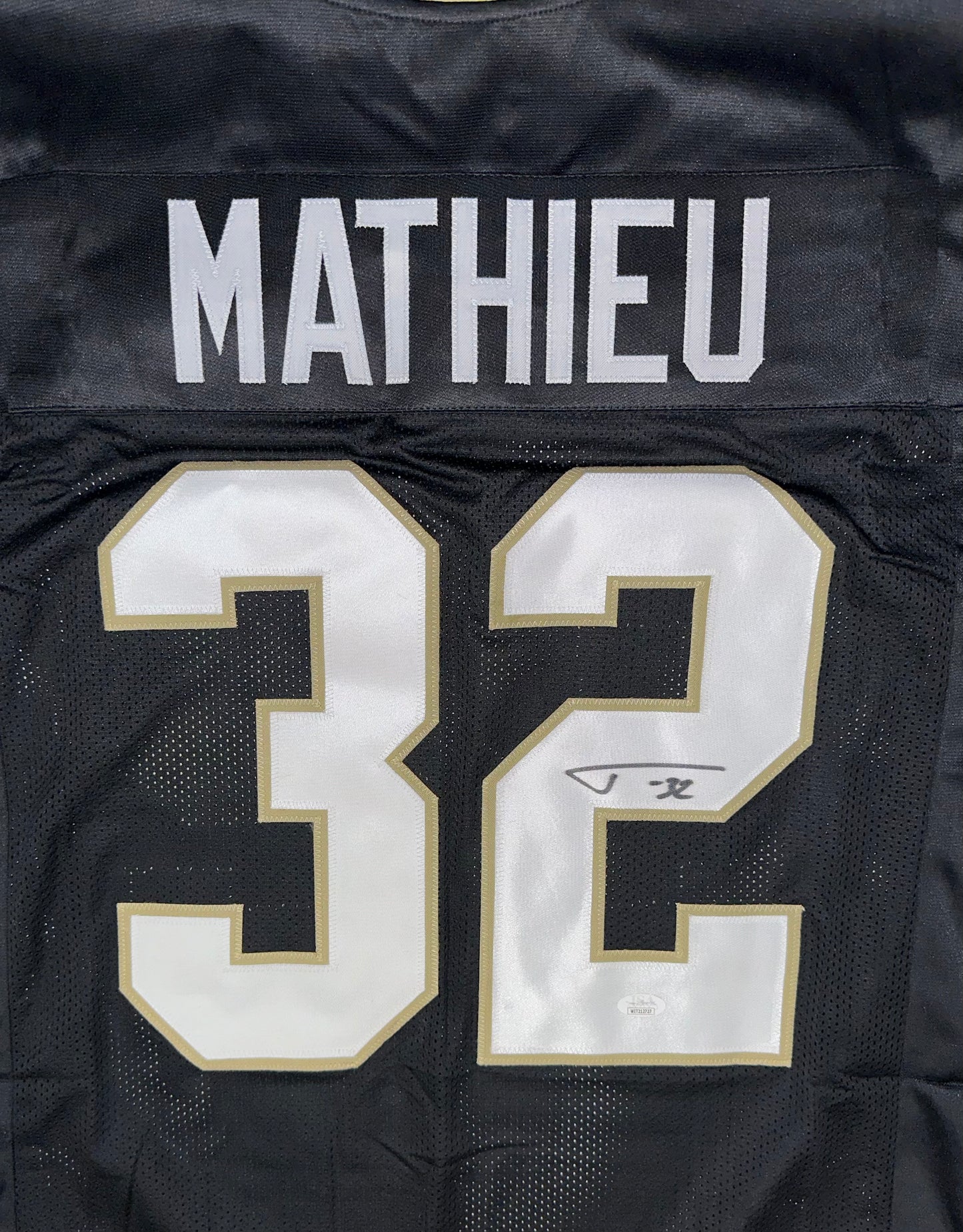 Tyrann Mathieu Signed Custom New Orlenas Football Jersey (PIA)