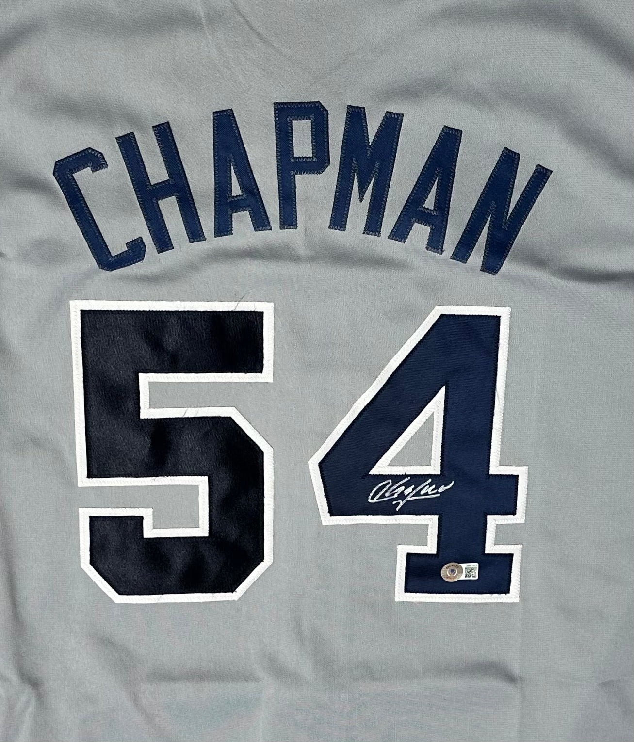 Aroldis Chapman Signed Custom New York Autographed Baseball Jersey (JSA)