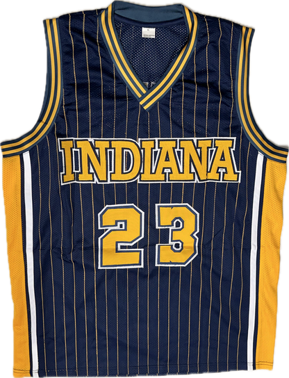 Ron Artest Autographed Indiana Custom Basketball Jersey (PIA/JSA)