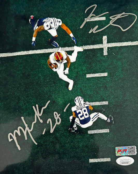 Malik Hooker and Dorance Armstrong Signed Dallas 8x10 Autographed Photo (PIA)