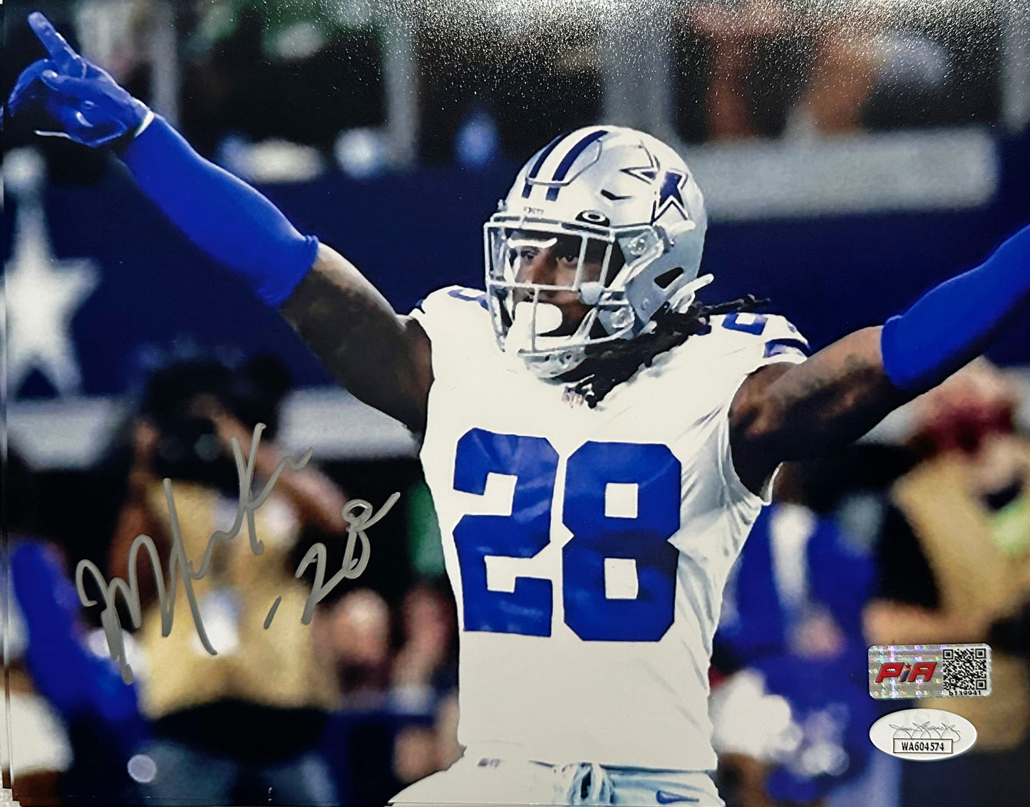 Malik Hooker Signed Dallas 8x10 Autographed Photo (PIA)