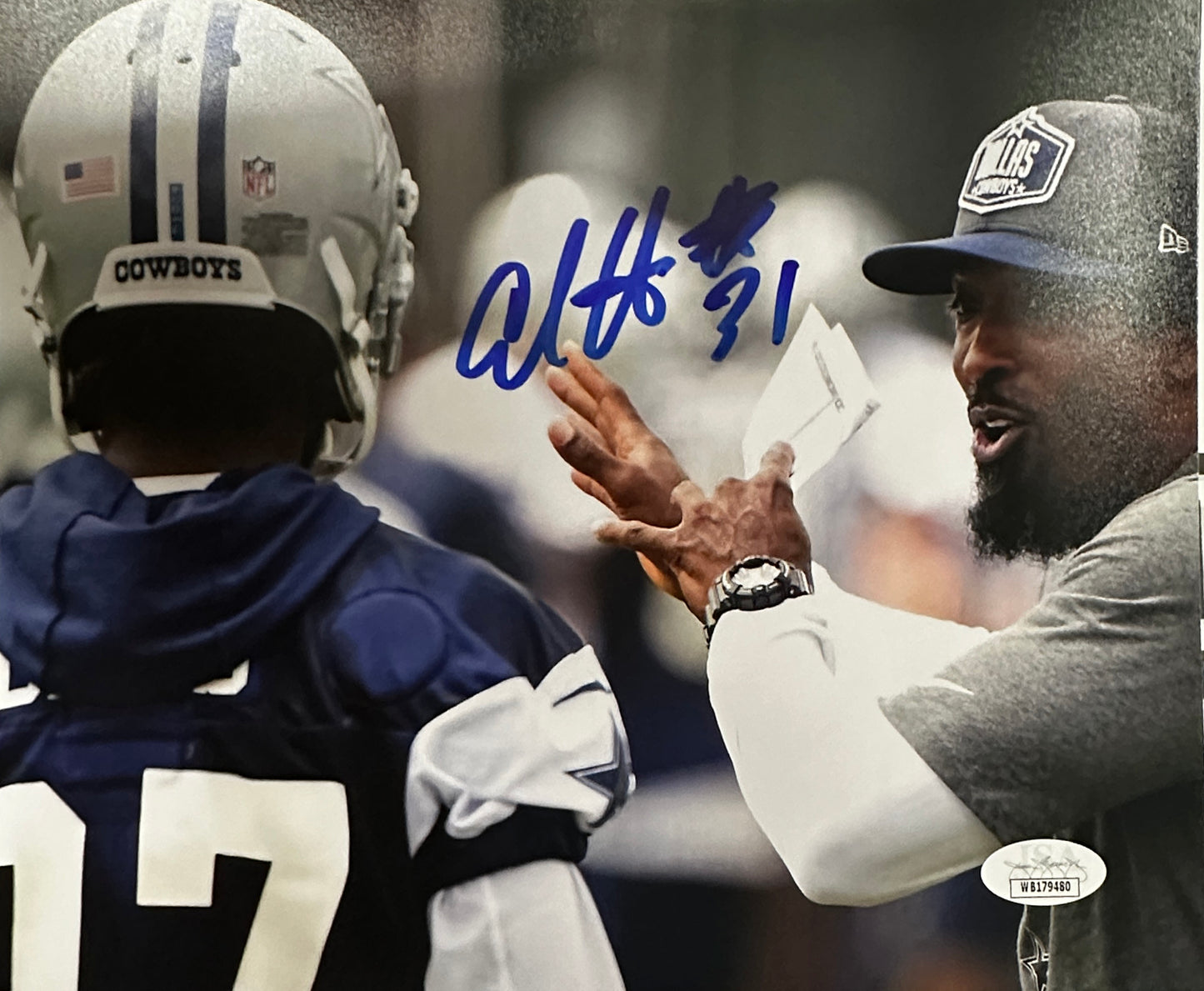 AL Harris Cowboys Signed Dallas 8x10 Autographed Photo (PIA)