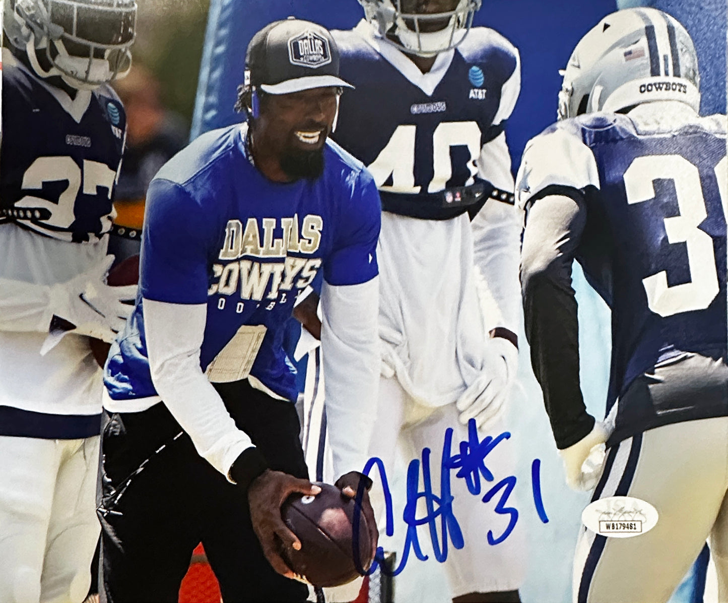 AL Harris Cowboys Signed Dallas 8x10 Autographed Photo (PIA)