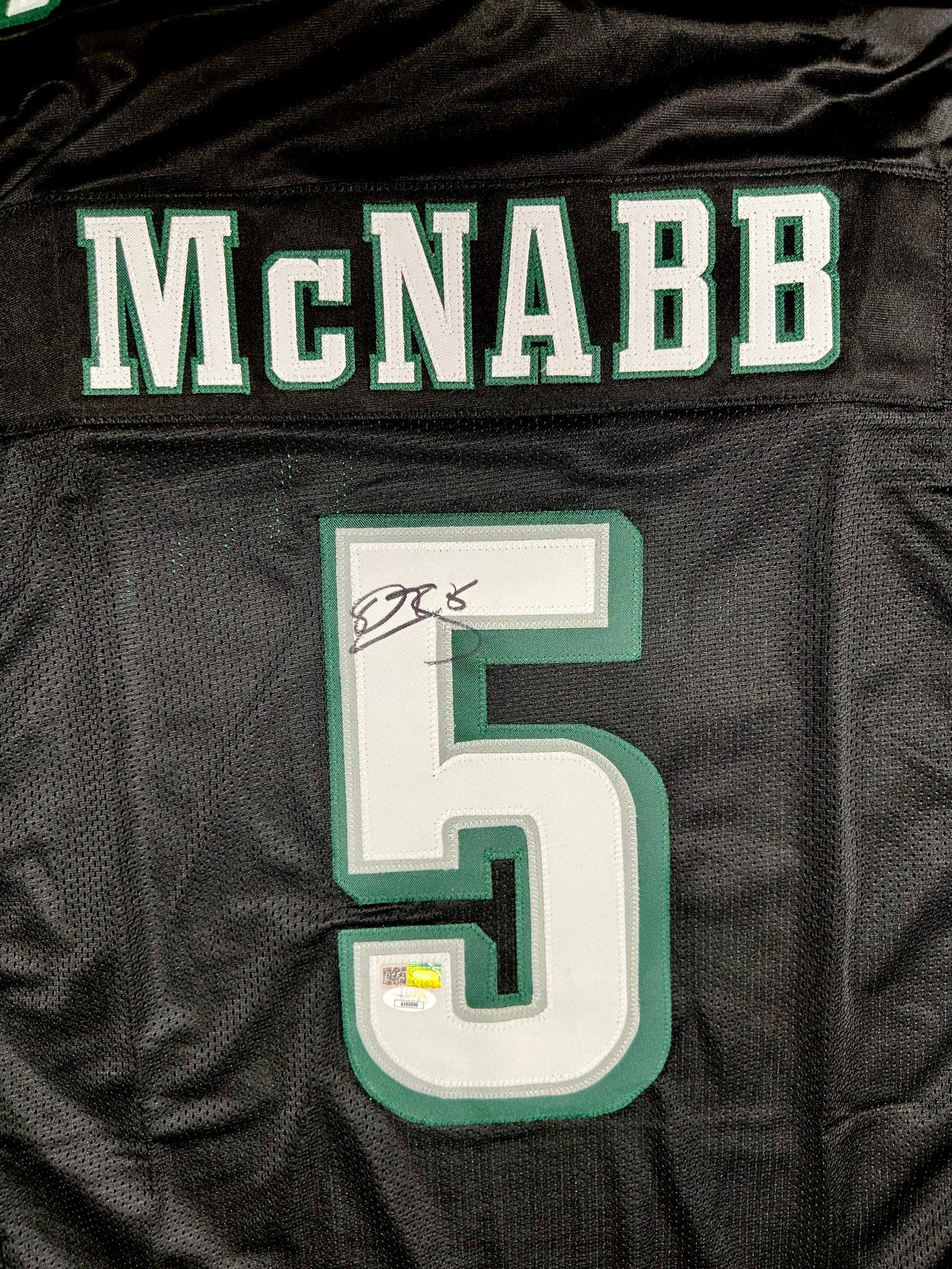 Donovan McNabb Signed Custom Black Philadelphia Home Football Jersey (PIA/JSA)