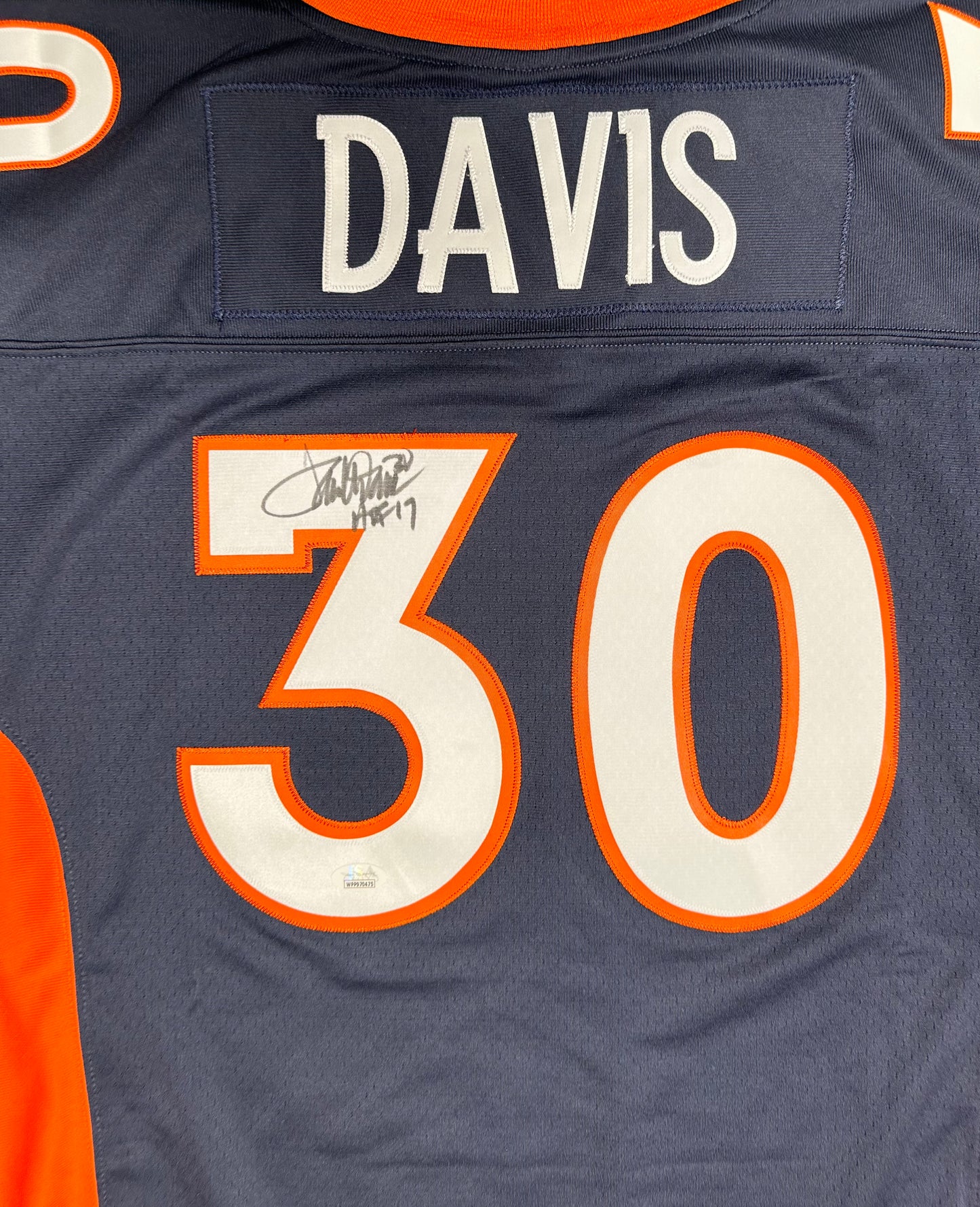 Terrell Davis Signed Denver Custom Football Jersey Mitchell & Ness (PIA & JSA)