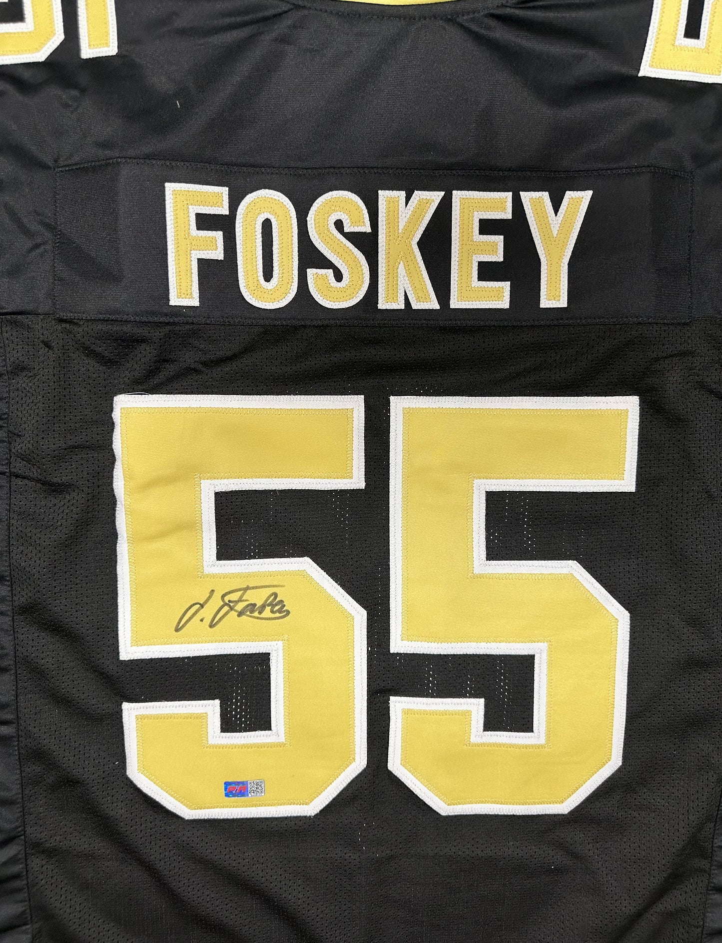 Isaiah Foskey Custom New Orleans Autographed Football Jersey (PIA/JSA)