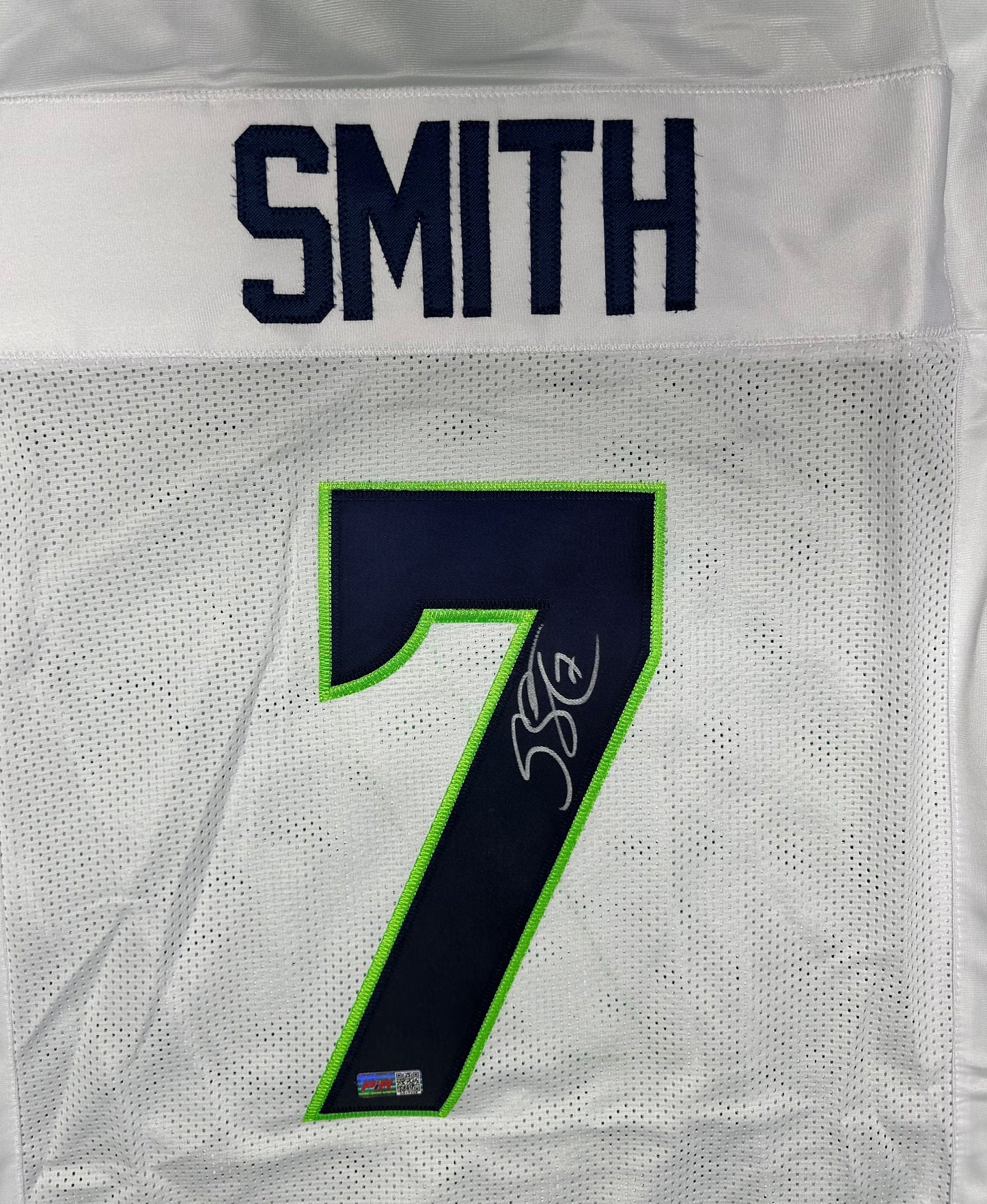 Gino Smith Signed Seattle White Custom Football Jersey (PIA)