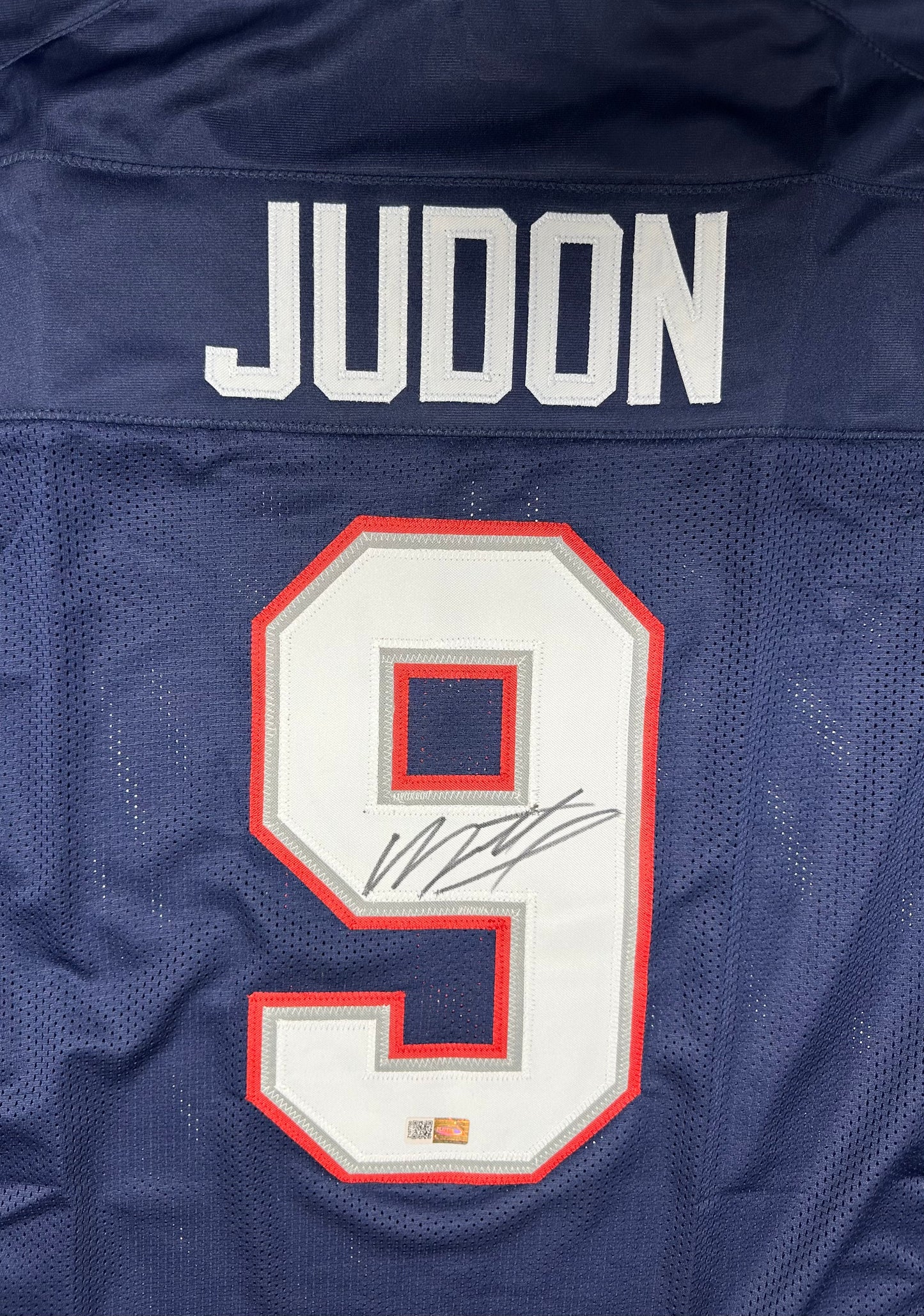 Matthew Judon Signed New England Blue Custom Autographed Football Jersey (PIA)