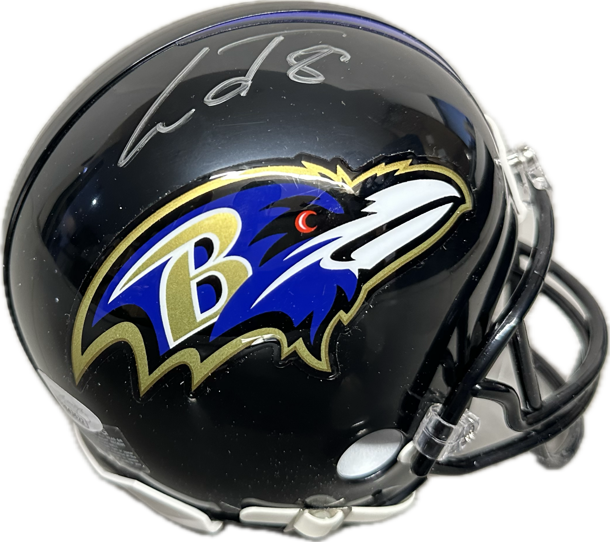 Lamar jackson signed sales helmet