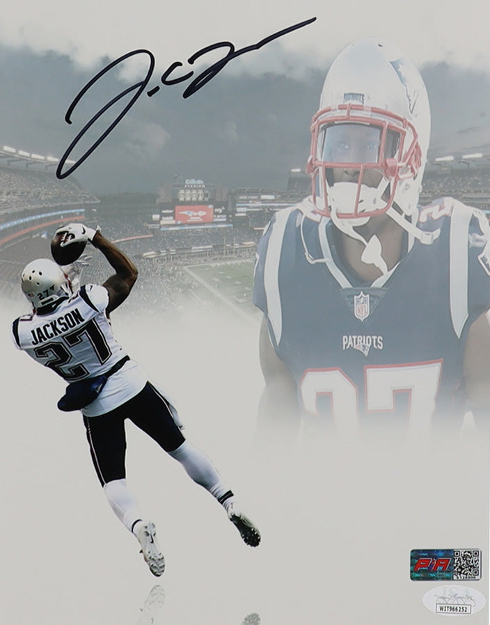 JC Jackson New England Autographed Photo 8x10 PIA