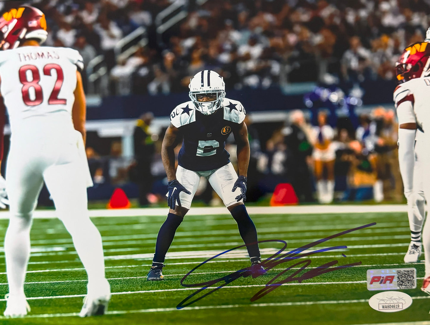 Jourdan Lewis Dallas Autographed Photo 8x10 PIA