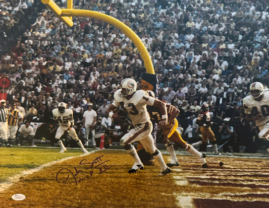 Jake Scott Signed 16x20 Miami Autographed Photograph JSA MVP VII