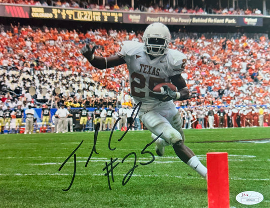 Jamaal Charles Texas Autographed Photo 8x10 JSA