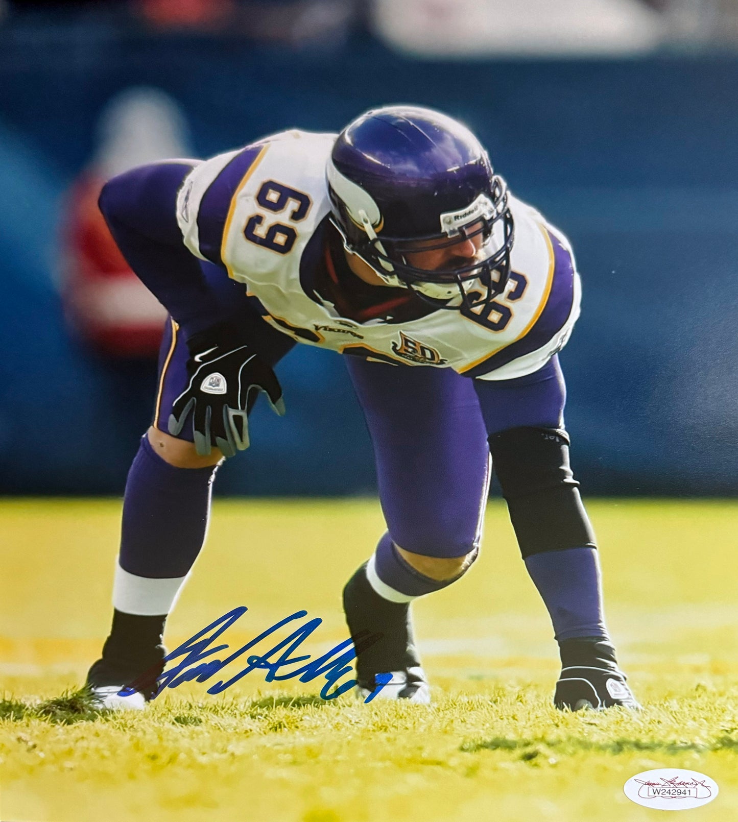 Jared Allen Minnesota Autographed Photo 8x10 JSA