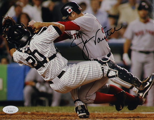 Jason Varitek Boston Autographed Photo 8x10 JSA