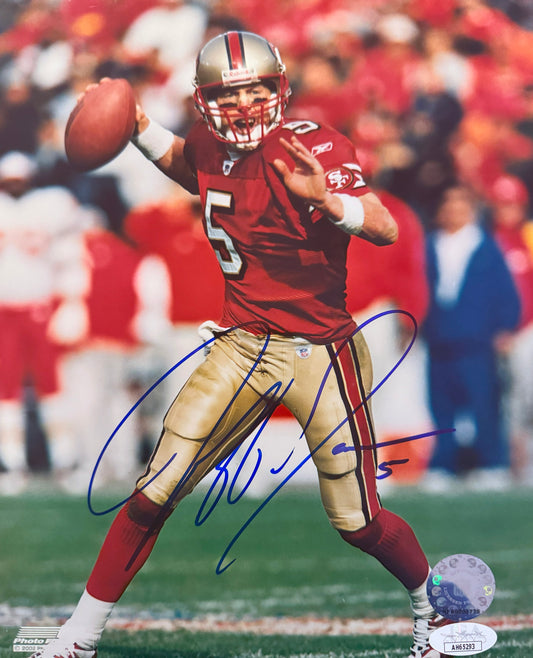 Jeff Garcia San Francisco Autographed Photo 8x10 JSA