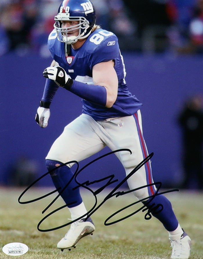 Jeremy Shockey New York Autographed Photo 8x10 JSA