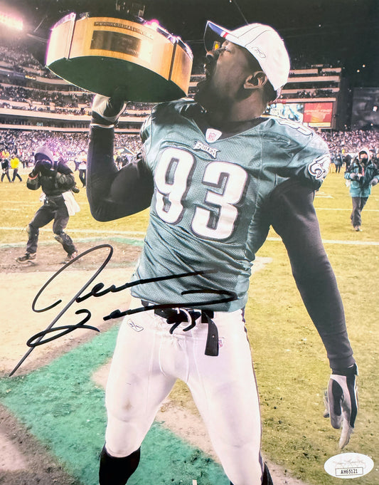 Jevon Kearse Philadelphia Autographed Photo 8x10 JSA