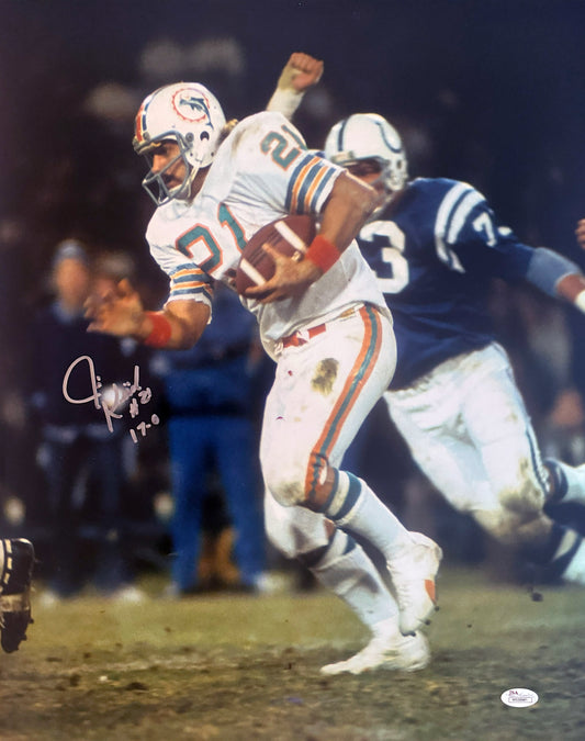 Jim Kiick Signed 16x20 Miami Autographed Photograph JSA