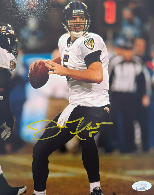 Joe Flacco Baltimore Autographed Photo 8x10 JSA