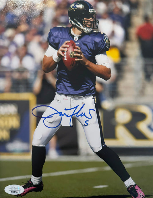 Joe Flacco Baltimore Autographed Photo 8x10 JSA