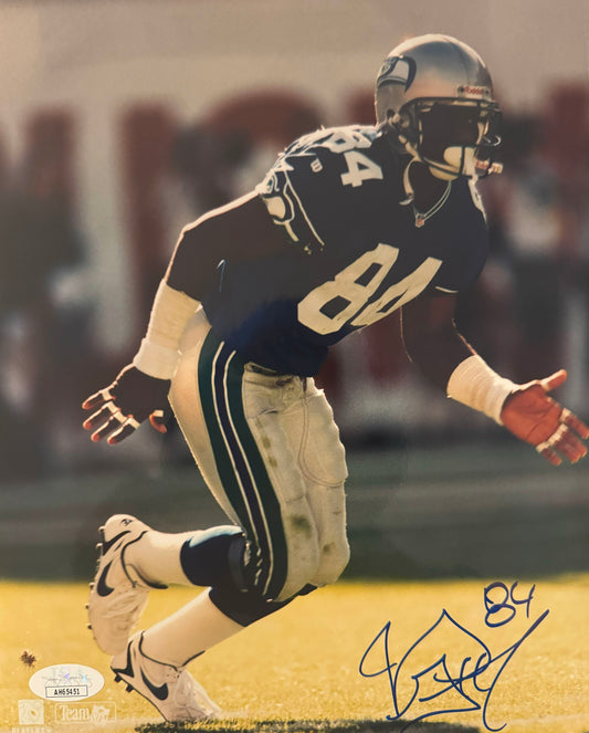 Joey Galloway Seattle Autographed Photo 8x10 JSA