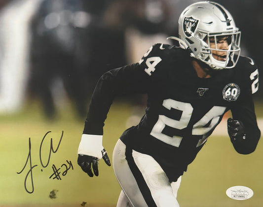 Johnathan Abram Oakland / Las Vegas Autographed Photo 8x10 JSA