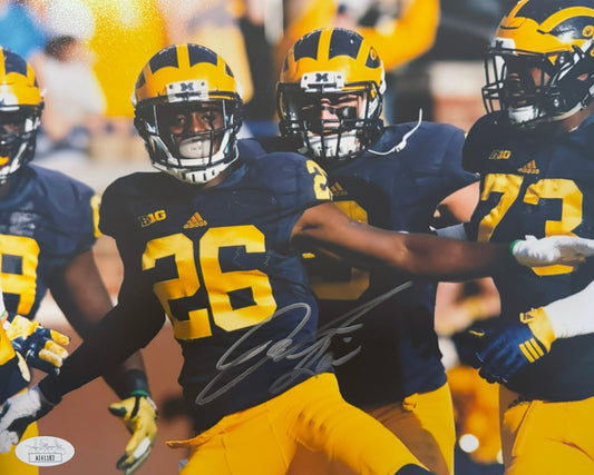 Jourdan Lewis Michigan Autographed Photo 8x10 JSA