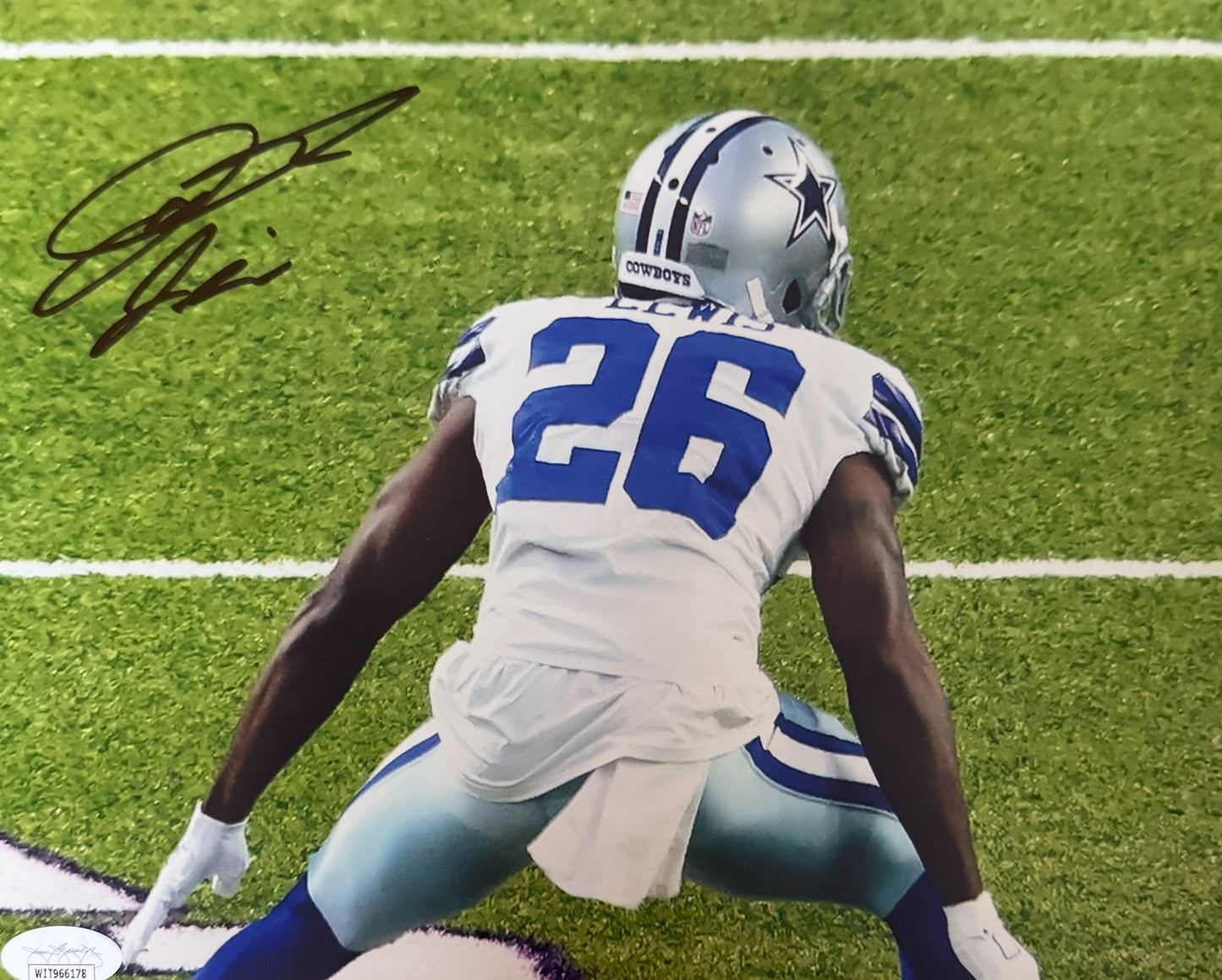 Jourdan Lewis Dallas Autographed Photo 8x10 JSA