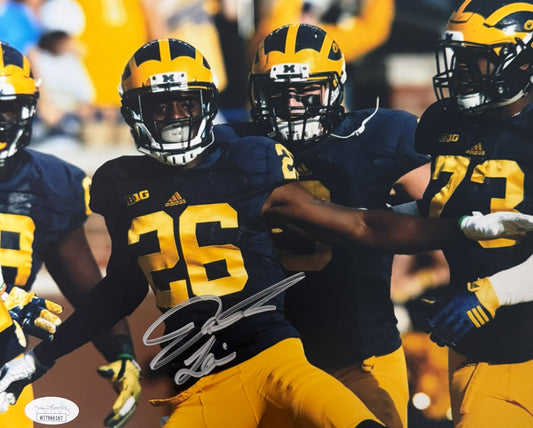 Jourdan Lewis Michigan Autographed Photo 8x10 JSA