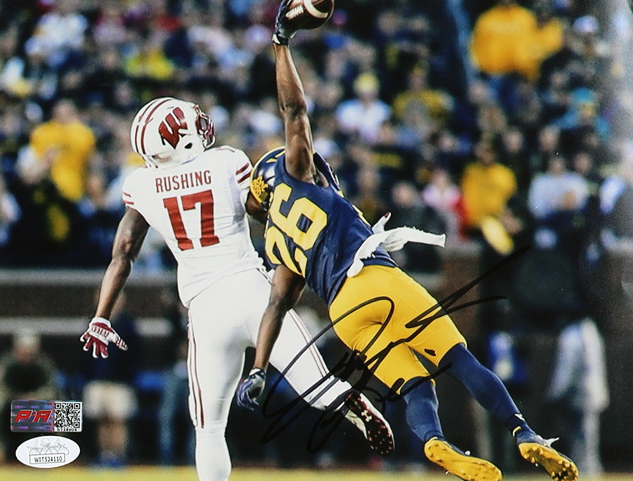 Jourdan Lewis Michigan Autographed Photo 8x10 PIA