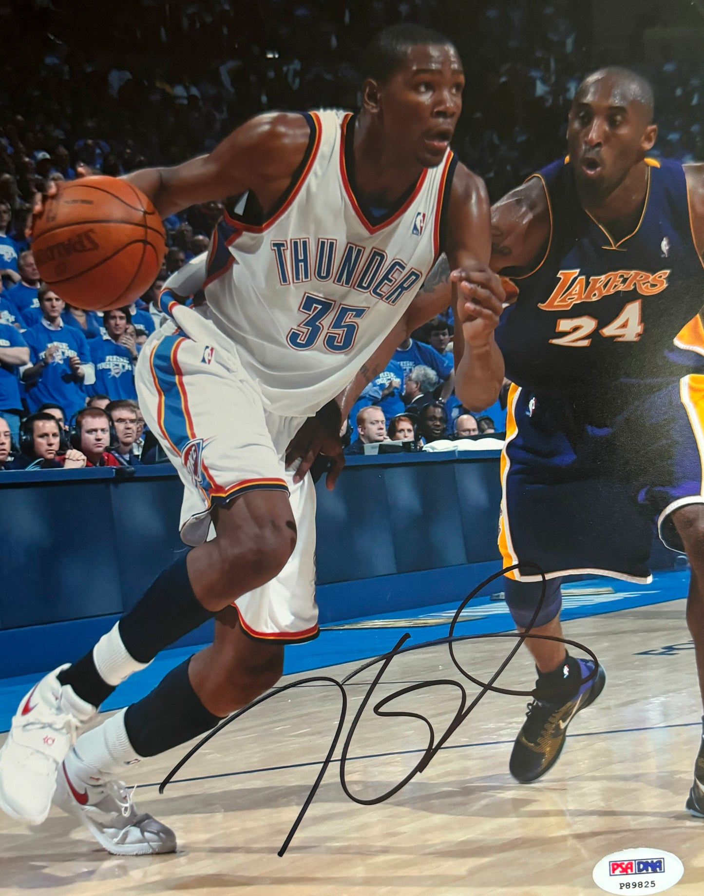 Kevin Durant Oklahoma City Autographed Photo 8x10 PSA