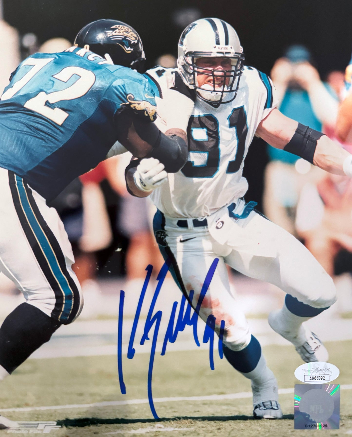 Kevin Greene Carolina Autographed Photo 8x10 JSA