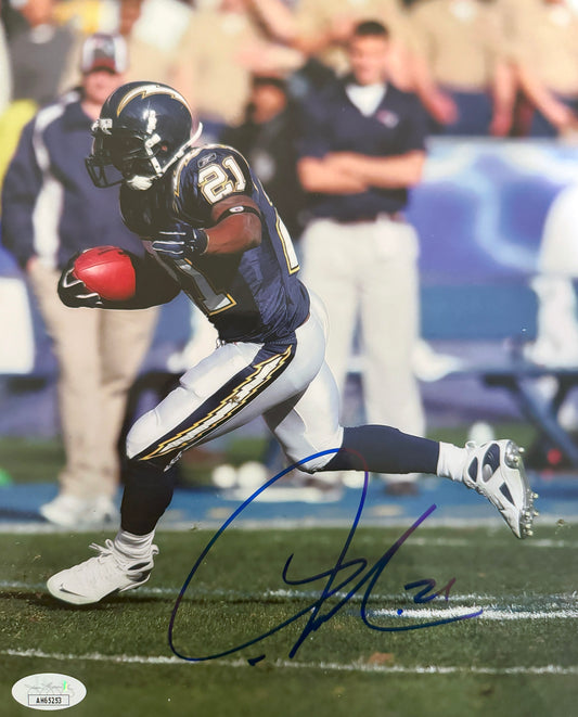 Ladainian Tomlinson San Diego Los Angeles Autographed Photo 8x10 JSA