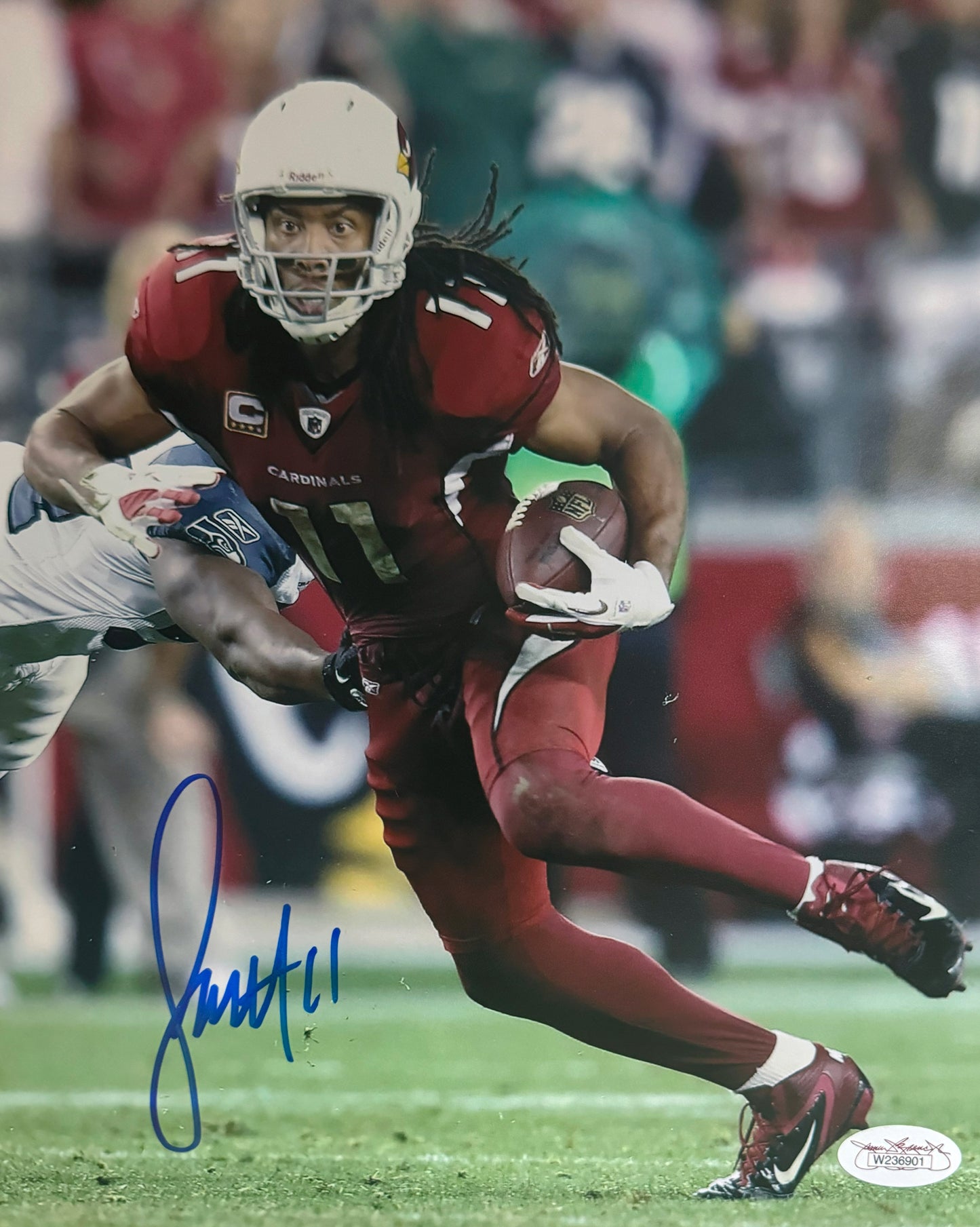 Larry Fitzgerald Arizona Autographed Photo 8x10 JSA