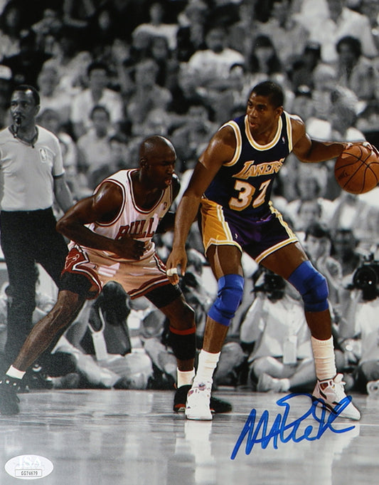 Magic Johnson Los Angeles Autographed Photo 8x10 JSA