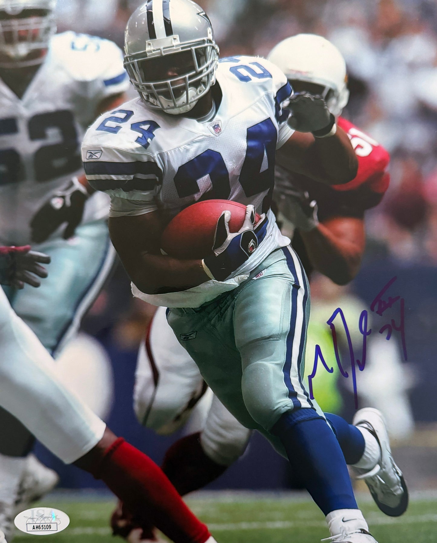 Marion Barber Autographed Photo 8x10 JSA