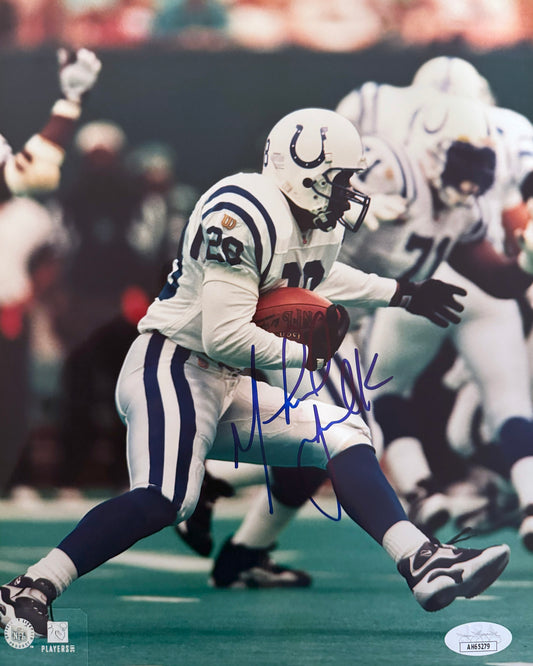 Marshall Faulk Indianapolis Autographed Photo 8x10 JSA