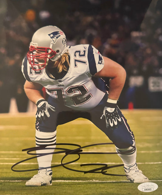 Matt Light New England Autographed Photo 8x10 JSA