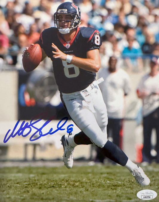 Matt Schaub Houston Autographed Photo 8x10 JSA