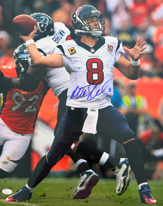 Matt Schaub Signed 16x20 Houston Autographed Photograph JSA