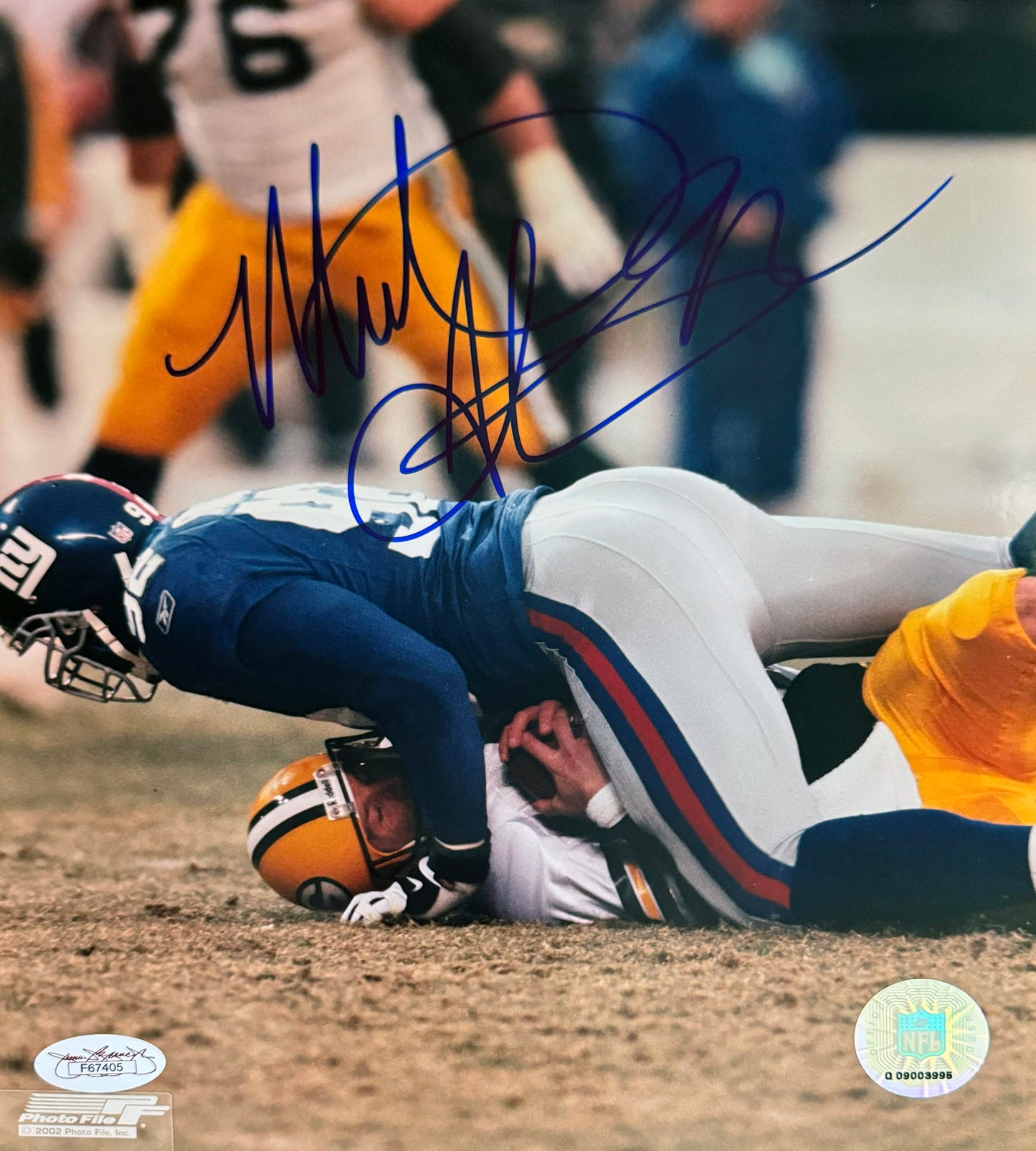 Michael Strahan New York Autographed Photo 8x10 JSA