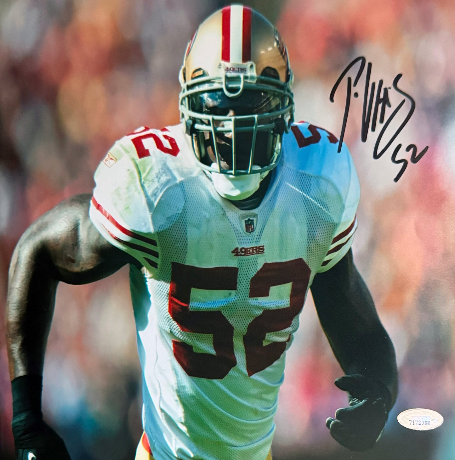 Patrick Willis San Francisco Autographed Photo 8x10 JSA