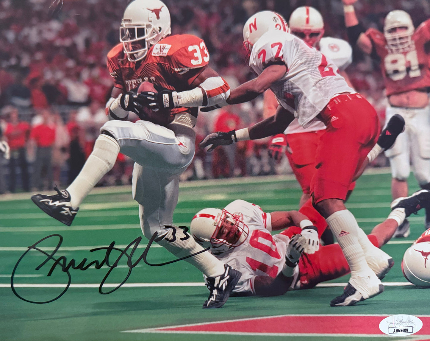 Priest Holmes Texas Autographed Photo 8x10 JSA